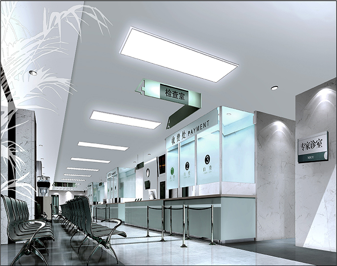 高端醫院就診等候區裝修設計效果圖