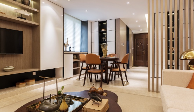 時尚簡約別墅裝修設(shè)計效果圖