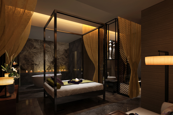 spa美容養生會所包房裝修