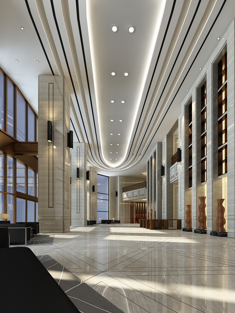 銀行辦公樓大廳裝修效果圖 銀行辦公樓大廳裝修效果圖