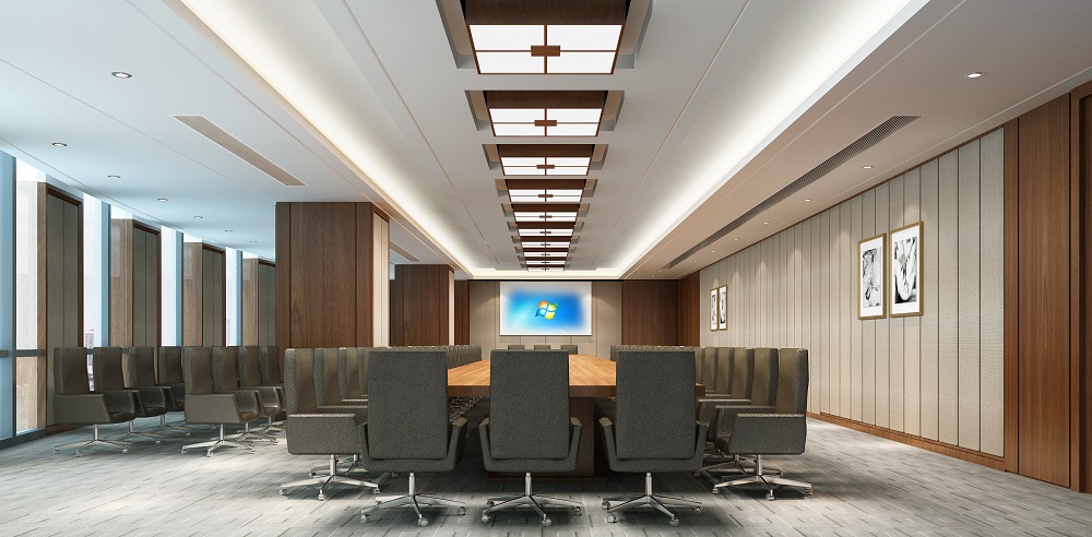 銀行辦公樓行務會議室裝修效果圖 銀行辦公樓行務會議室裝修效果圖