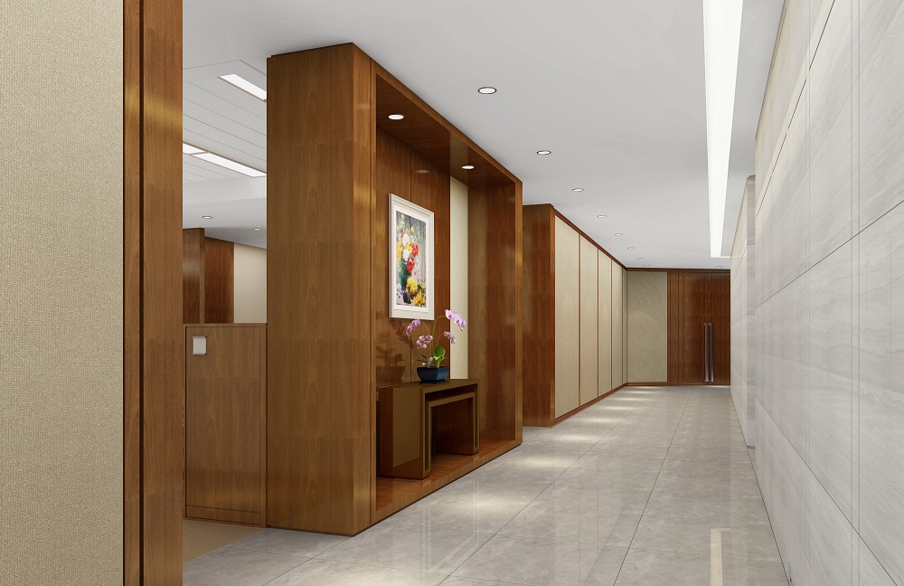 銀行辦公樓走道設計效果圖 銀行辦公樓走道設計效果圖