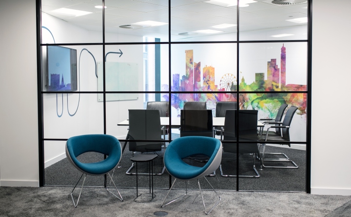 開放式互動(dòng)型辦公室裝修效果圖