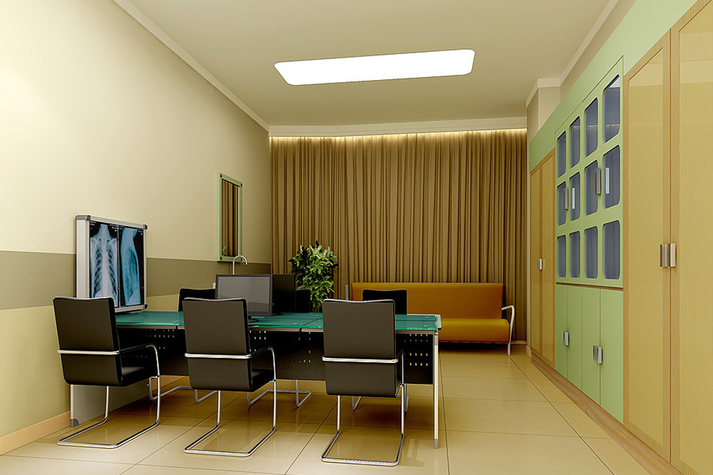 醫院醫生辦公室裝修設計效果圖 現代醫院護士站裝修設計效果圖