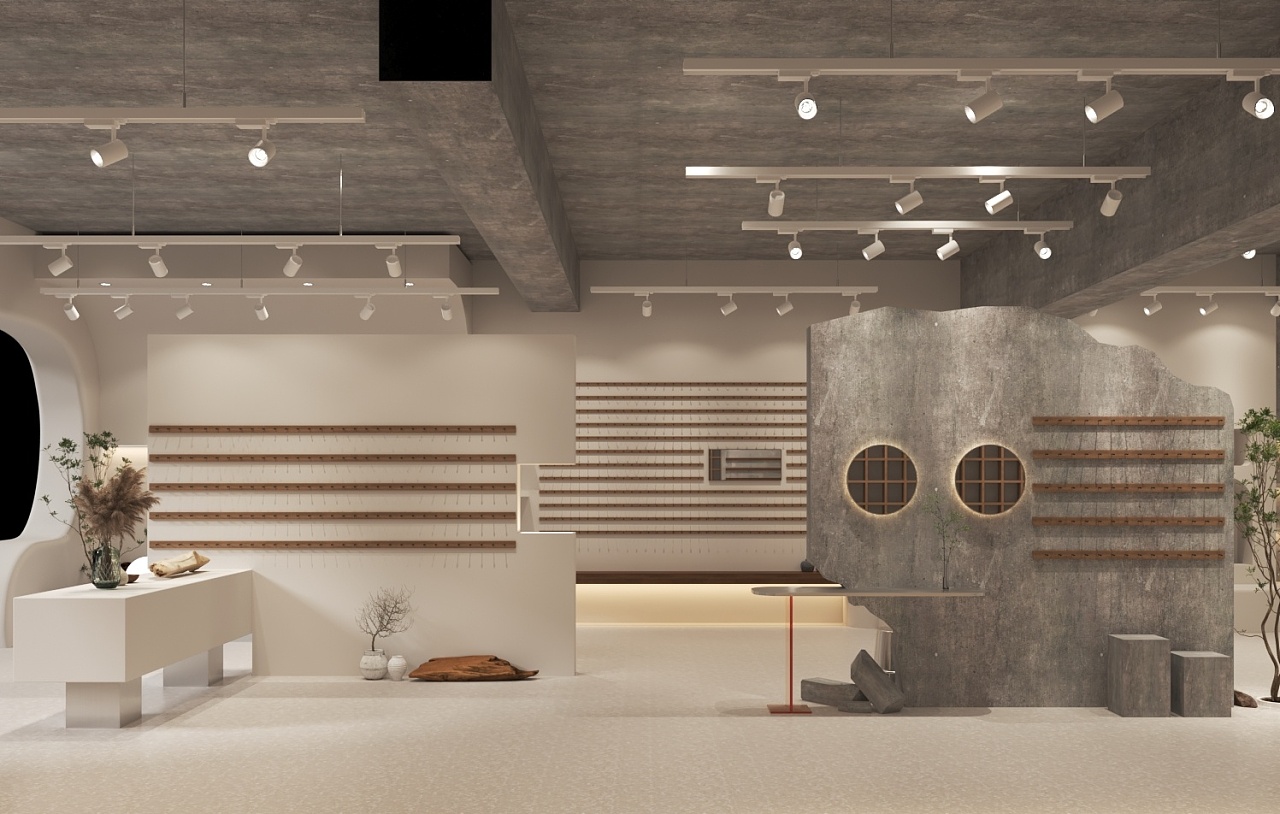 商場街店鋪裝修不吊頂的三個做法