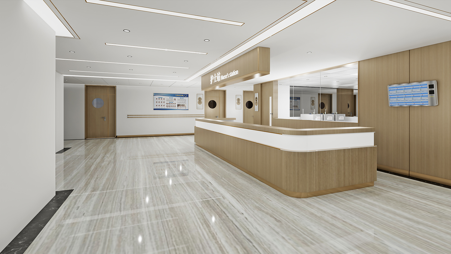 中西醫(yī)結(jié)合醫(yī)院裝修效果圖