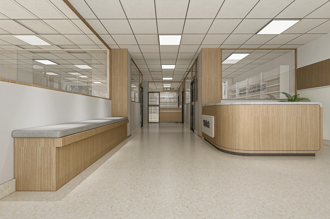 醫(yī)院互聯(lián)網(wǎng)線下門診裝修設(shè)計效果圖