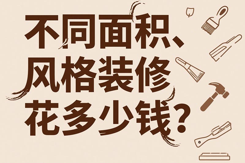 不同面積、風(fēng)格裝修花多少錢? 不同面積、風(fēng)格裝修花多少錢?